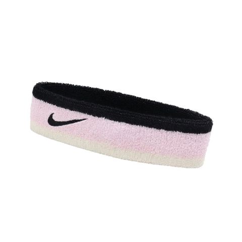 NIKE 耐吉 頭帶 Swoosh 黑 粉 吸汗 毛巾布 運動 籃球 網球 球類 運動頭帶 N000154464-1OS