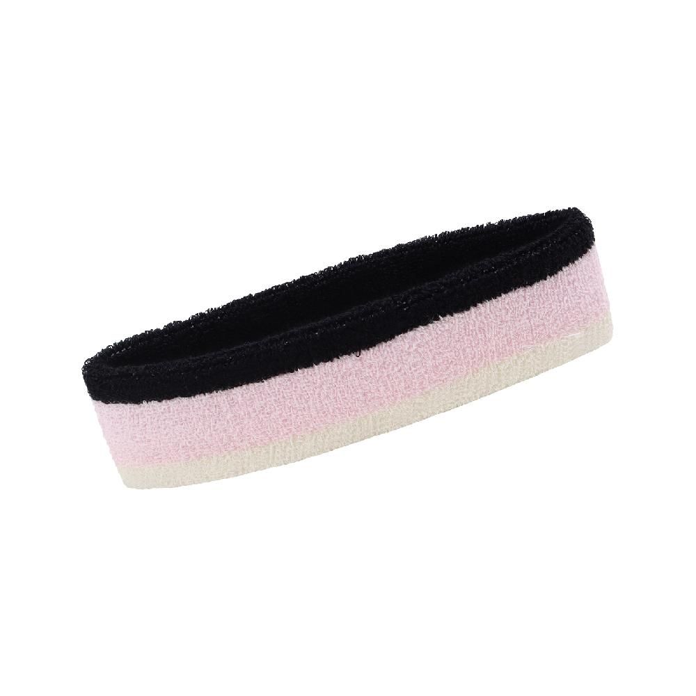 NIKE 耐吉 頭帶 Swoosh 黑 粉 吸汗 毛巾布 運動 籃球 網球 球類 運動頭帶 N000154464-1OS