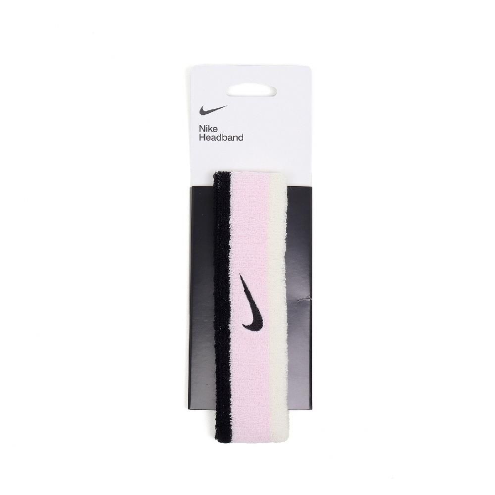 NIKE 耐吉 頭帶 Swoosh 黑 粉 吸汗 毛巾布 運動 籃球 網球 球類 運動頭帶 N000154464-1OS