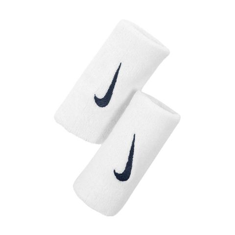 護腕 Swoosh Doublewide Wristbands 白 黑 棉質 毛巾布 吸汗 長版 運動 網球 籃球 訓練 NNN0511-6OS