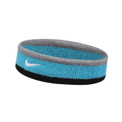 運動頭帶 Swoosh Headband 藍 灰 吸汗 N000154401-7OS