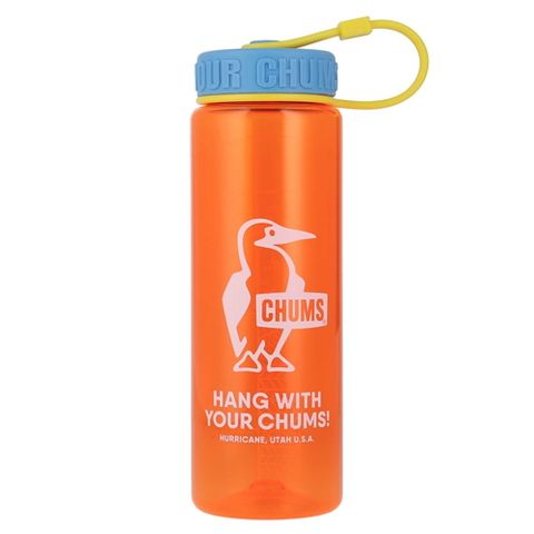 CHUMS Booby Bottle 600ml攜帶式冷水壺 橘/淺藍_CH622124D027