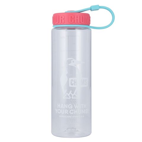 CHUMS Booby Bottle 600ml攜帶式冷水壺 透明/粉紅_CH622124W112