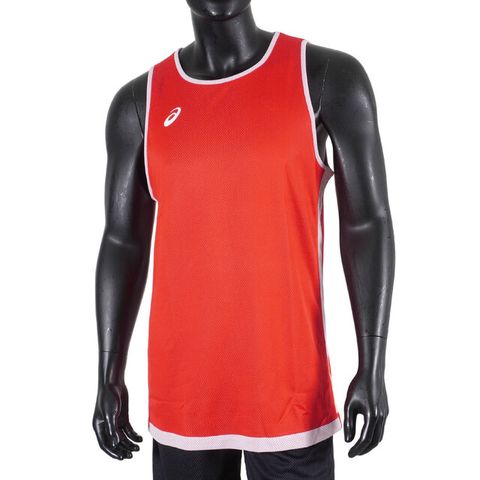 Asics Apparels [2063A255-600] 男 籃球背心 訓練 運動 吸濕 快乾 輕量 舒適 雙面 紅