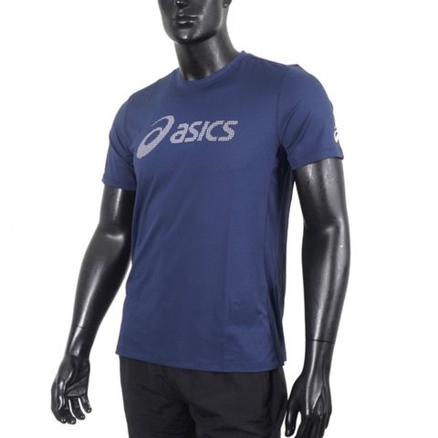 Asics [2031E051-402] 男 短袖 上衣 T恤 運動 休閒 訓練 健身 吸濕 快乾 透氣 亞瑟士 深藍