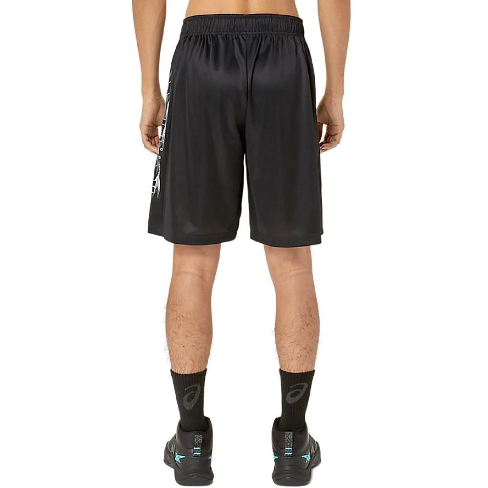 Asics 亞瑟士 球褲 Basketball Shorts 男款 黑白 吸汗 快乾 抽繩 運動褲 短褲 2063A377001