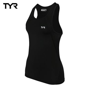 TYR 美國 女款透氣排汗黑色背心 Ladies Tank 台灣總代理