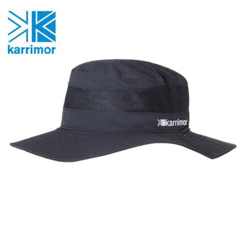 【Karrimor】日本版 原廠貨 中性 cord mesh hat ST 透氣圓盤帽/運動/生活/旅行 黑