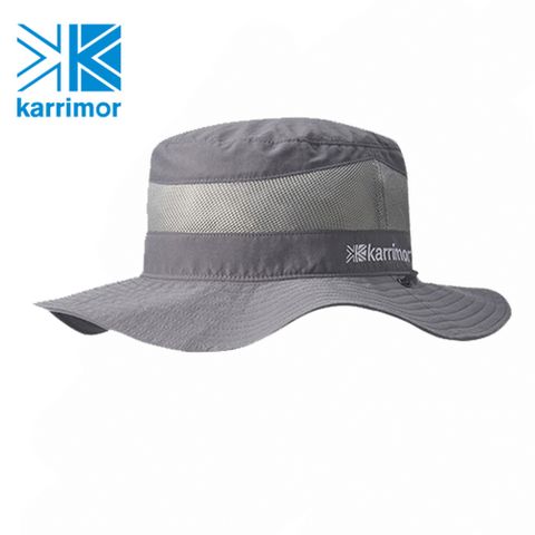 【Karrimor】日本版 原廠貨 中性 cord mesh hat ST 透氣圓盤帽/運動/生活/旅行 灰
