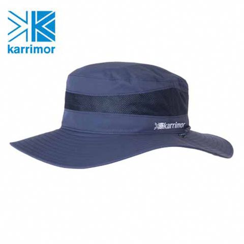 【Karrimor】日本版 原廠貨 中性 cord mesh hat ST 透氣圓盤帽/運動/生活/旅行 海軍藍