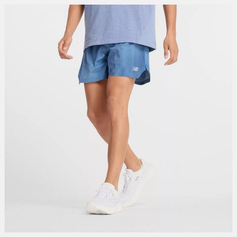【New Balance】5吋RC短褲 短褲 男 藍色_MS43285BEU-F