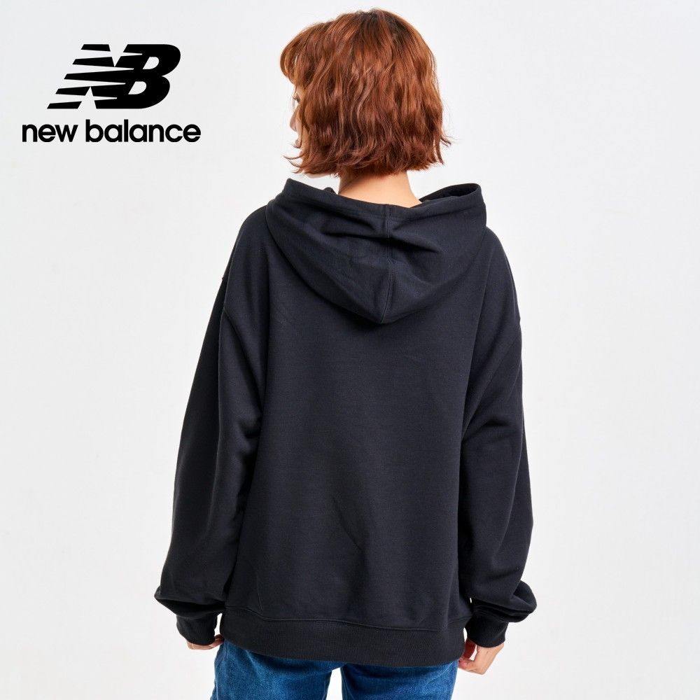 NEW BALANCE 【New Balance】LOGO連帽上衣 長袖上衣 女 黑色_WT41504BK-F