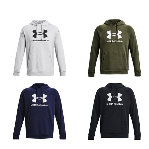 UA 男 Armour Fleece 連帽長袖套頭衫