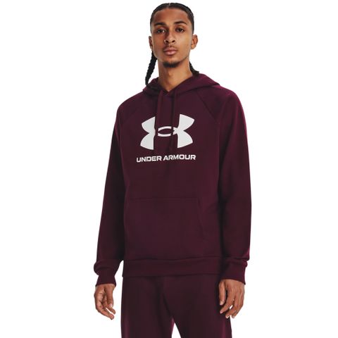 Under Armour UA 男 Rival Fleece Logo 連帽長袖套頭衫