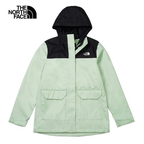 The North Face 北面 女 拼接防水透氣連帽衝鋒外套-NF0A88RSI0G