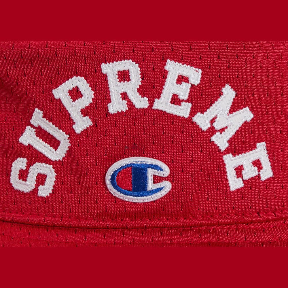 Supreme 24SS x Champion Mesh Crusher 卡其/紅/綠/黑聯名款漁夫