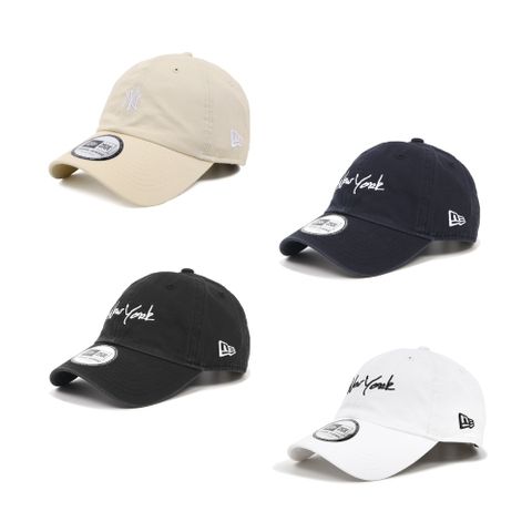 NEW ERA 棒球帽 Casual Classic Essential 米白 白 深藍 黑 可調式帽圍 刺繡 老帽 帽子 單一價