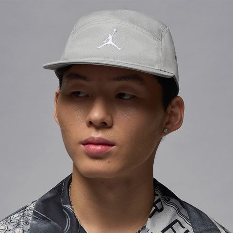 【NIKE】U J FLY CAP US FB JUMPMAN 男女款 休閒帽 喬丹 運動帽 灰色-FZ2050077