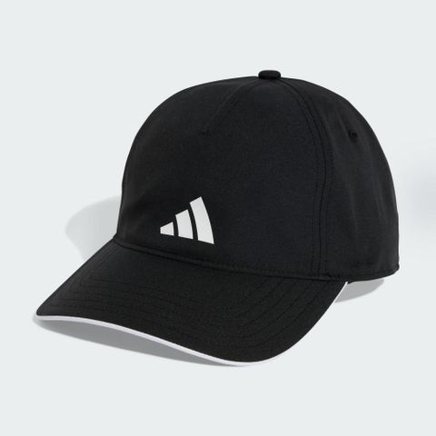 【ADIDAS】BBALL CAP CLIMA 休閒帽 男女款 運動帽 棒球帽 老帽 黑色-JN6096