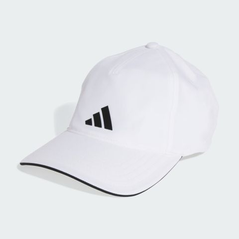 【ADIDAS】BBALL CAP CLIMA 休閒帽 男女款 運動帽 棒球帽 老帽 白色-JN6095