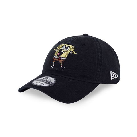 【NEW ERA】920 SPONGEBOB 海綿寶寶 黑 休閒帽 男女款 棒球帽-NE70813371