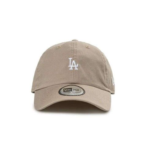 NEW ERA CASUAL CLASSIC ESSENTIAL COLOR ERA 洛杉磯道奇 亞麻啡 休閒帽 男女款 棒球帽-NE14147988