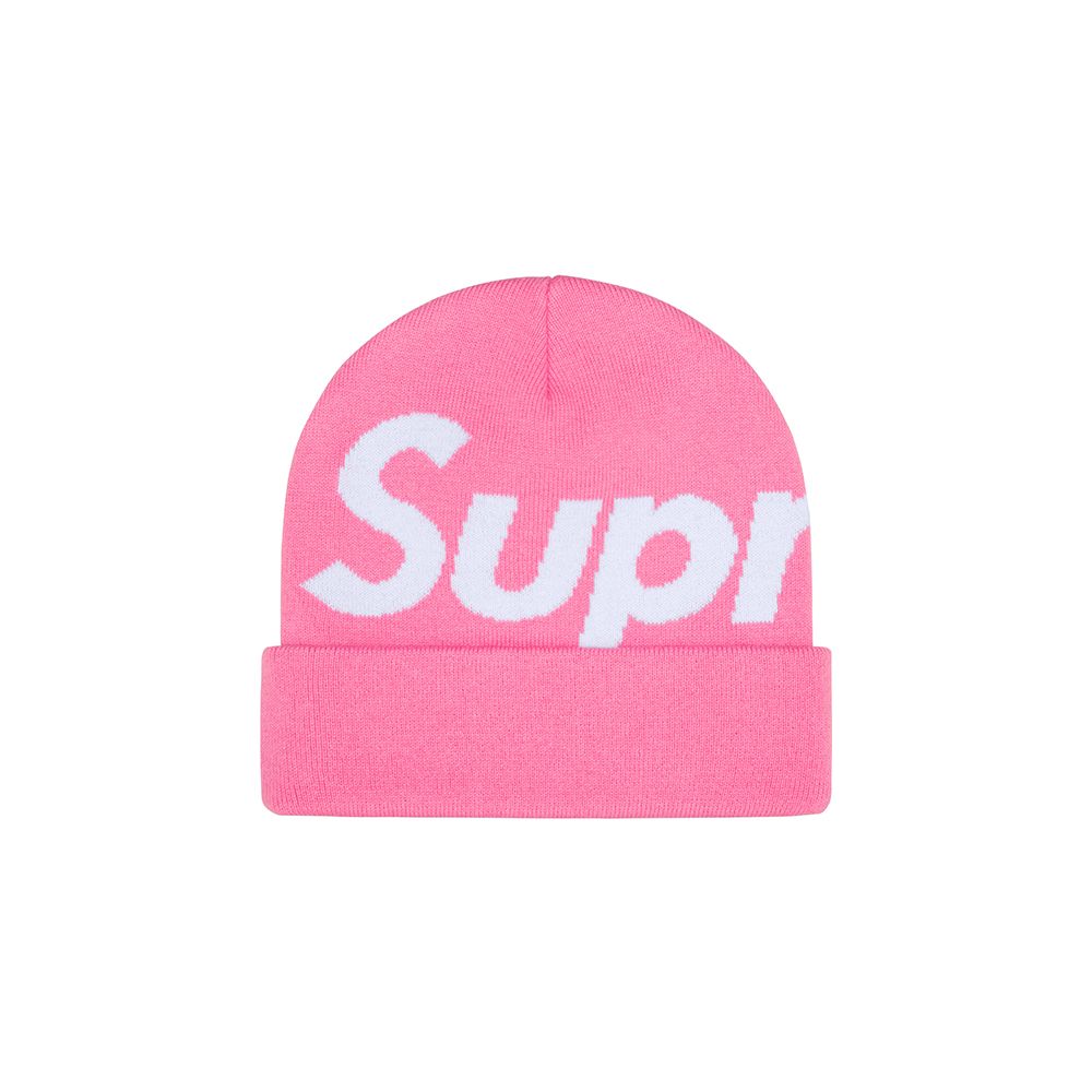 Supreme FW24 Big Logo Beanie 毛帽黑/藍/灰/橘/粉帽子穿搭配件