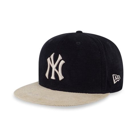 【NEW ERA】950 CORDUROY 紐約洋基 黑 休閒帽 男女款 棒球帽-NE13956961