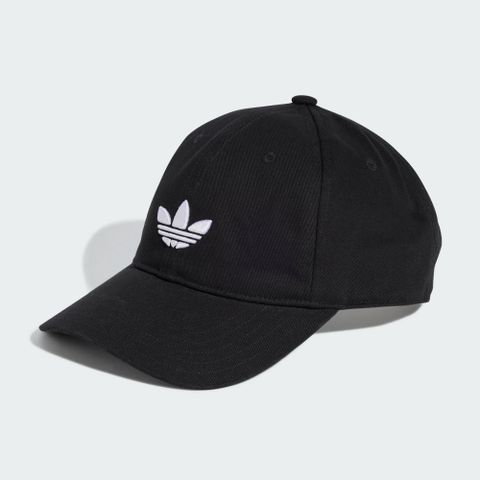 【ADIDAS】BASEBALL CAP AC 休閒帽 棒球帽 老帽 中 黑色-JC6023