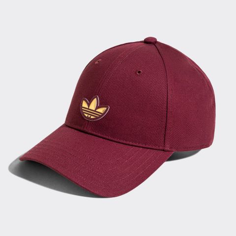【ADIDAS】ORI NEWY CAP 休閒帽 棒球帽 老帽 中 酒紅色-KB9708