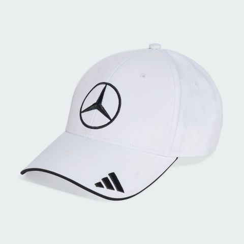 adidas 愛迪達 MER DR CAP 休閒帽 男女款 運動帽 棒球帽 賓士 白色-JW6270