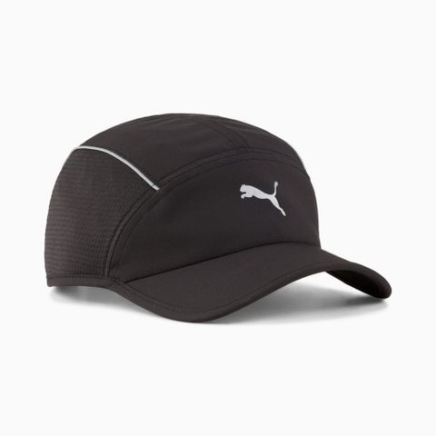 【PUMA】慢跑系列五片帽(N) 休閒帽 男女 黑色-02616701