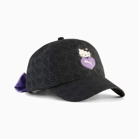 【PUMA】PUMA X HELLO KITTY老爹帽(N) 休閒帽 男女 聯名款 黑色-02636301