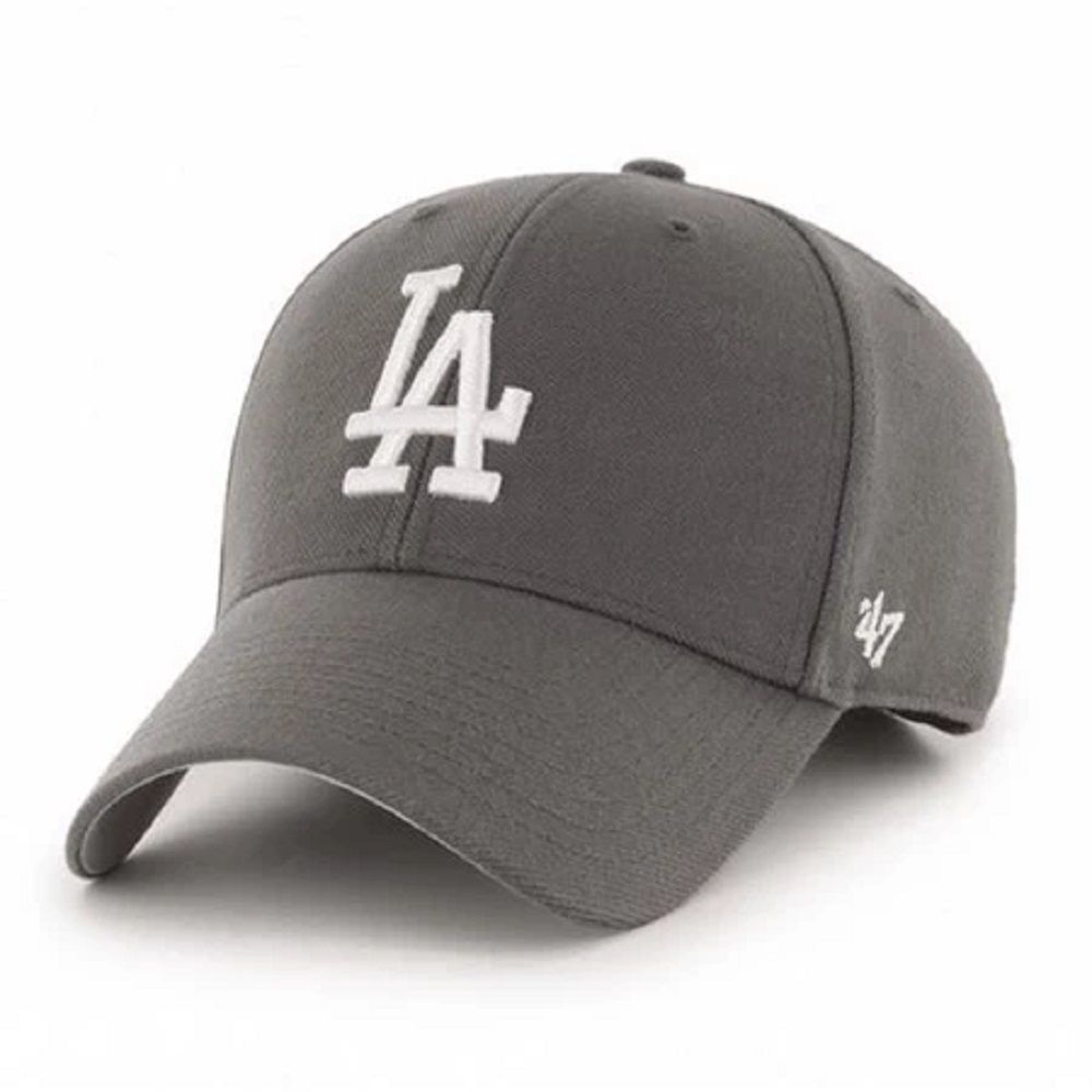 NEW ERA 47brand MLB洛杉磯道奇 LA LOGO灰底灰字基本款老帽B-MVP12WBV