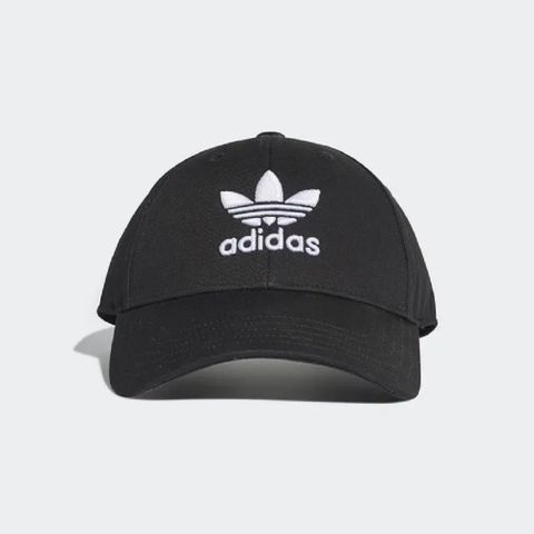 Adidas 經典 三葉草老帽 帽子 黑色_OSFM