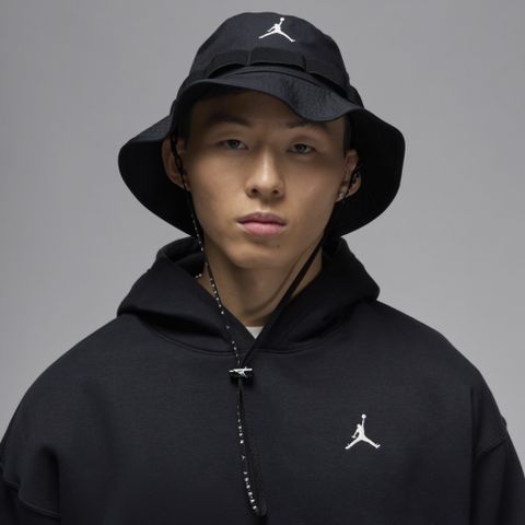【NIKE】U J APEX BUCKET JUMPMAN 男女 休閒帽 喬丹 漁夫帽 黑色-HM5753010