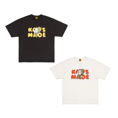 Human Made Kaws x Human Made 胸前人偶文字 白/黑 T-shirt T恤 短袖 聯名款 XX27TE014