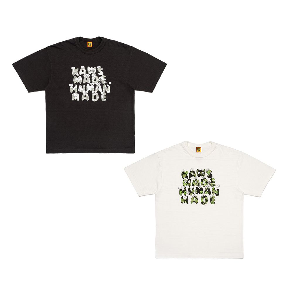 Human Made Kaws x Human Made 胸前文字款 白/黑 T-shirt T恤 短袖 聯名款 XX27TE017