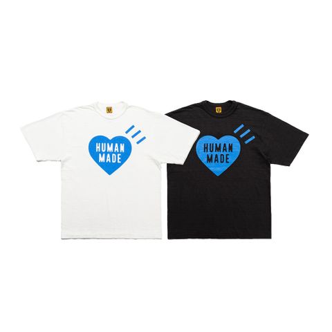 Human Made Heart T-Shirt 白藍/黑藍 外苑限定 T-shirt T恤 短袖 HM26TE019