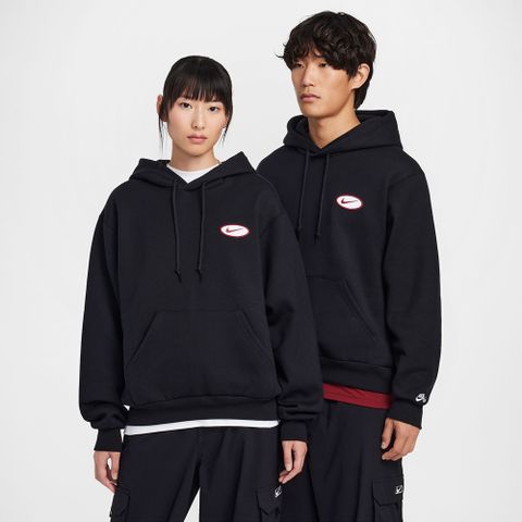 NIKE 耐吉 AS U NK SB FLC PO HD TRUCKIN 男女款 連帽上衣 帽T 黑色-FV7381010