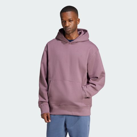 adidas 愛迪達 P ESS HD 連帽上衣 男款 帽T 寬鬆 紫色-IX9809
