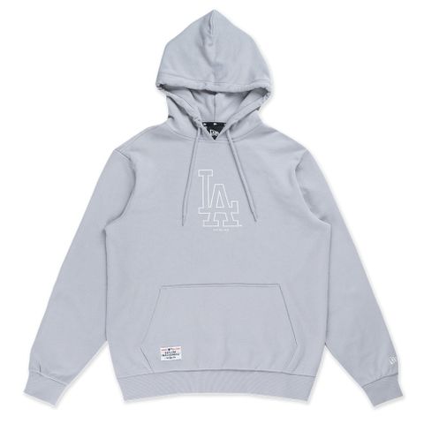 NEW ERA 連帽上衣 TIMELESS MINIMAL 洛杉磯道奇 灰 男女款 帽T-NE14418250