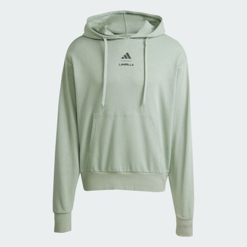 【ADIDAS】U LM G H 連帽上衣 男女款 帽T 綠色-JN1300