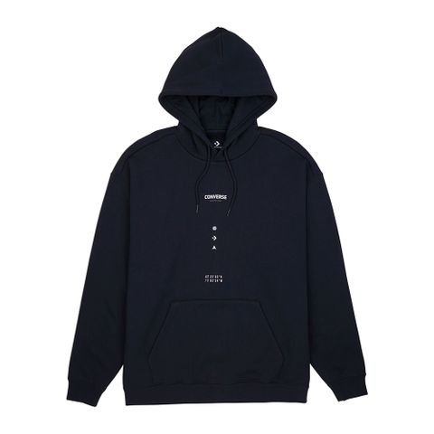 CONVERSE 匡威 WORDMARK GRAPHIC HOODIE 連帽上衣 帽T 男 黑色_10027360-A01