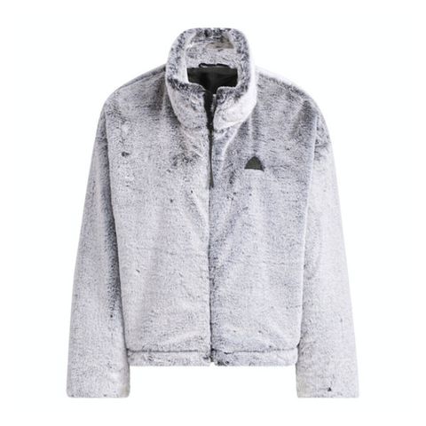 adidas 愛迪達 Adidas Warm JKT JJ1081 女 立領外套 運動外套 休閒穿搭 毛絨 保暖 灰
