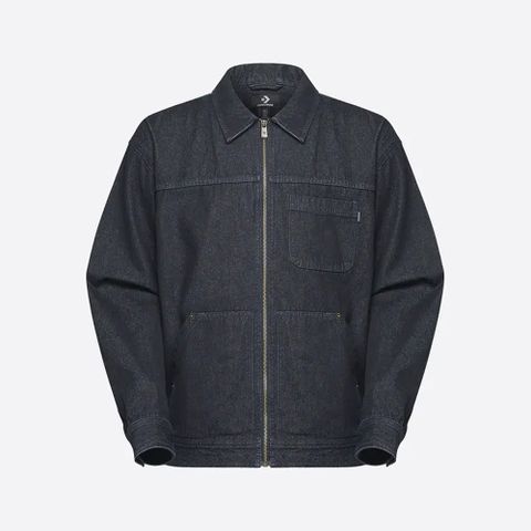 CONVERSE 匡威 INDIGO DENIM SHOP JACKET 休閒外套 男 牛仔靛藍_10028482-A01