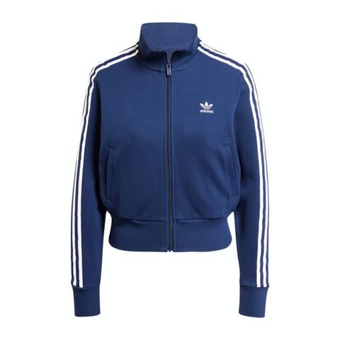 adidas Originals Adidas Knitted Top JD4605 女 針織外套 立領外套 運動外套 休閒穿搭 深藍 白