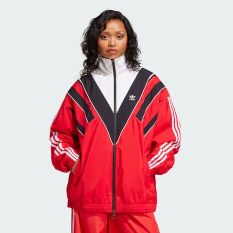 Adidas Rasant Tt JW9741 女 立領外套 運動外套 休閒穿搭 紅 白黑 亞版