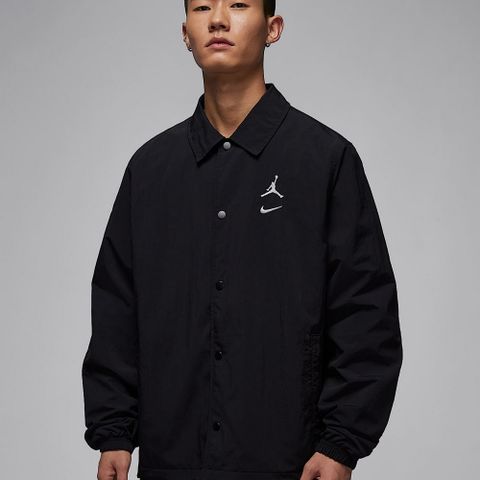 【NIKE】AS M J MVP STMT JKT 男 休閒外套 喬丹 翻領 黑色-HF9354010