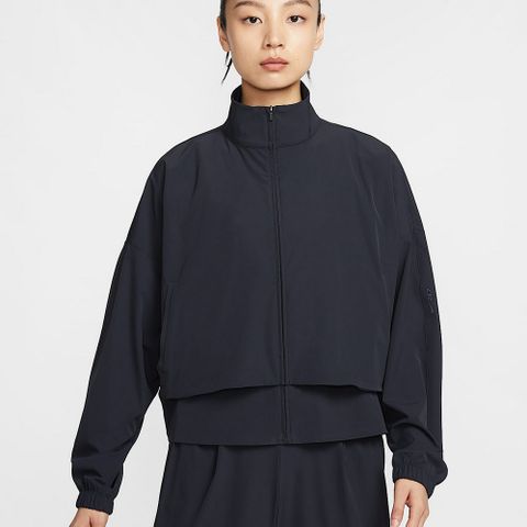 【NIKE】AS W NK 24.7 DF FZ JKT WVN 女 休閒外套 立領 黑色-HJ0964010
